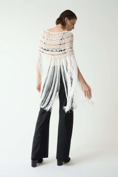 cuello snowdrop seda marfil - handmade - comprar online
