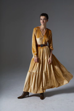 VESTIDO ROSAURA ORO - comprar online