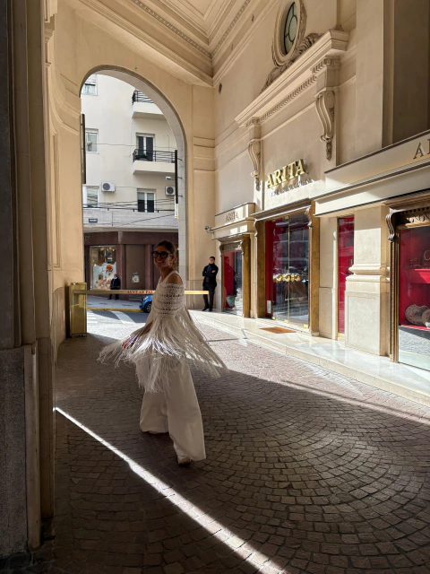 CUELLO HORTENSIA MARFIL - HANDMADE - comprar online