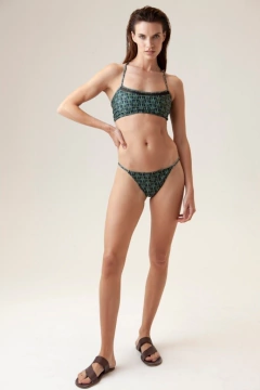 BIKINI CARLA MONOGRAM W VERDE - comprar online