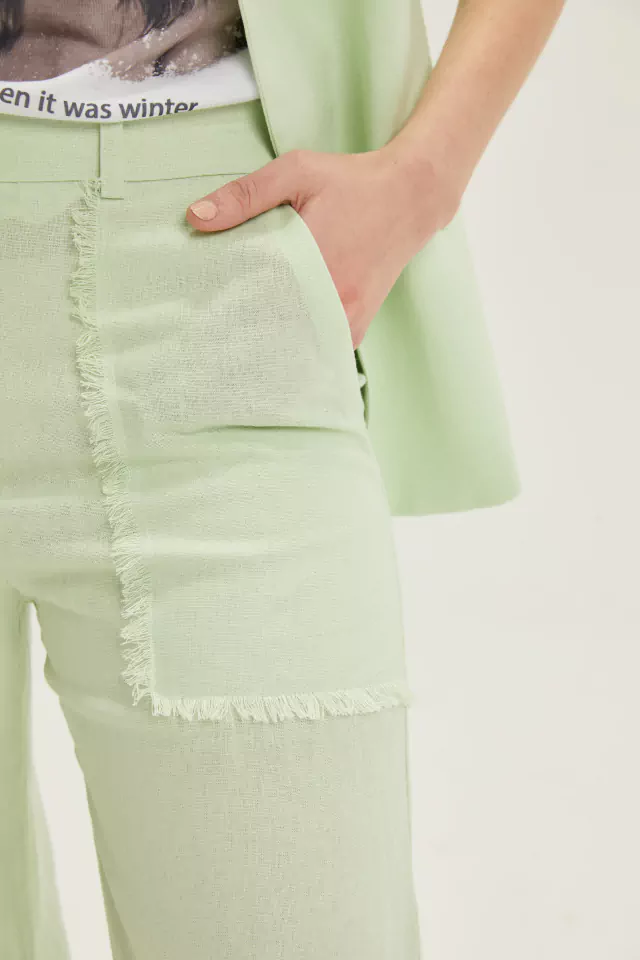 PANTALON ACACIA LINO MENTA ANCHO