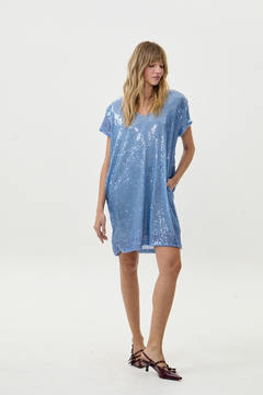 VESTIDO NUEVA YORK CIELO - comprar online