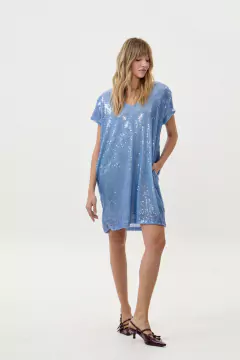 VESTIDO NUEVA YORK CIELO - comprar online