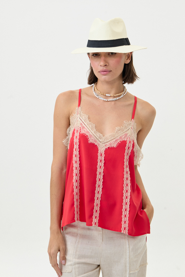TOP CAPRI ROJO
