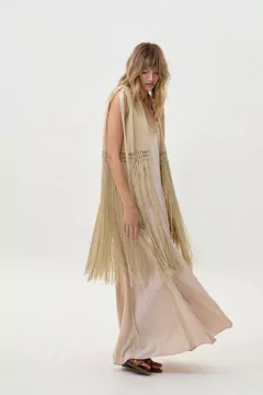 KIMONO MÓNACO CHAMPAGNE - HANDMADE - comprar online