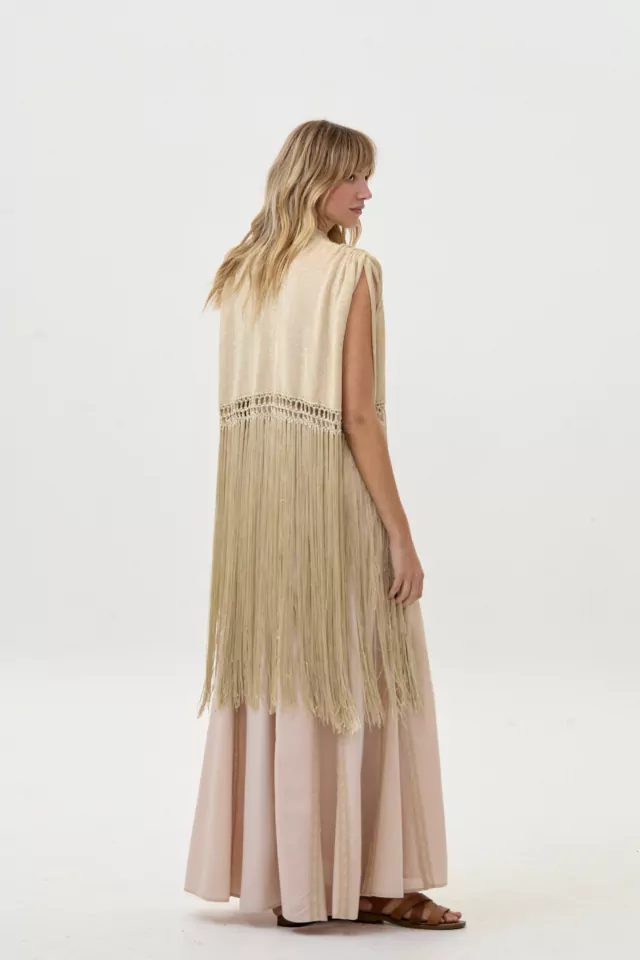 KIMONO MÓNACO CHAMPAGNE - HANDMADE