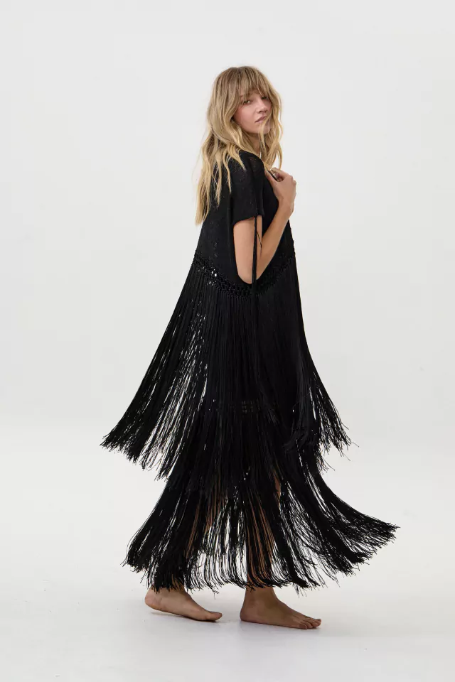 KIMONO MÓNACO NEGRO - HANDMADE