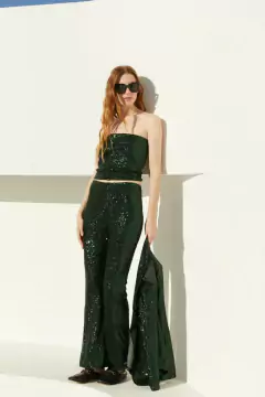 PANTALON JULIA VERDE T1 - comprar online
