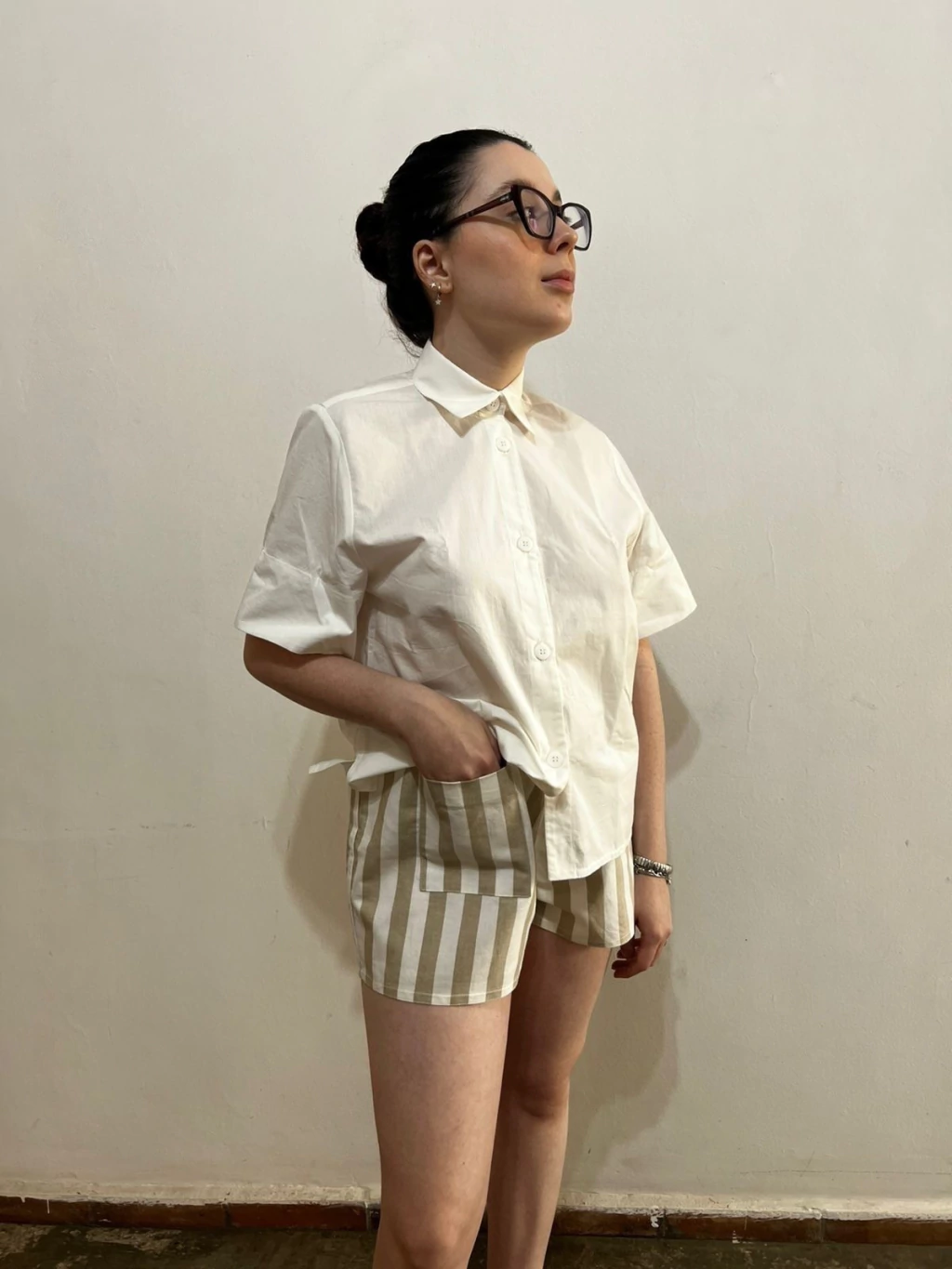 Camisa da Jornalista modelagem Quadradinha Manga Curta