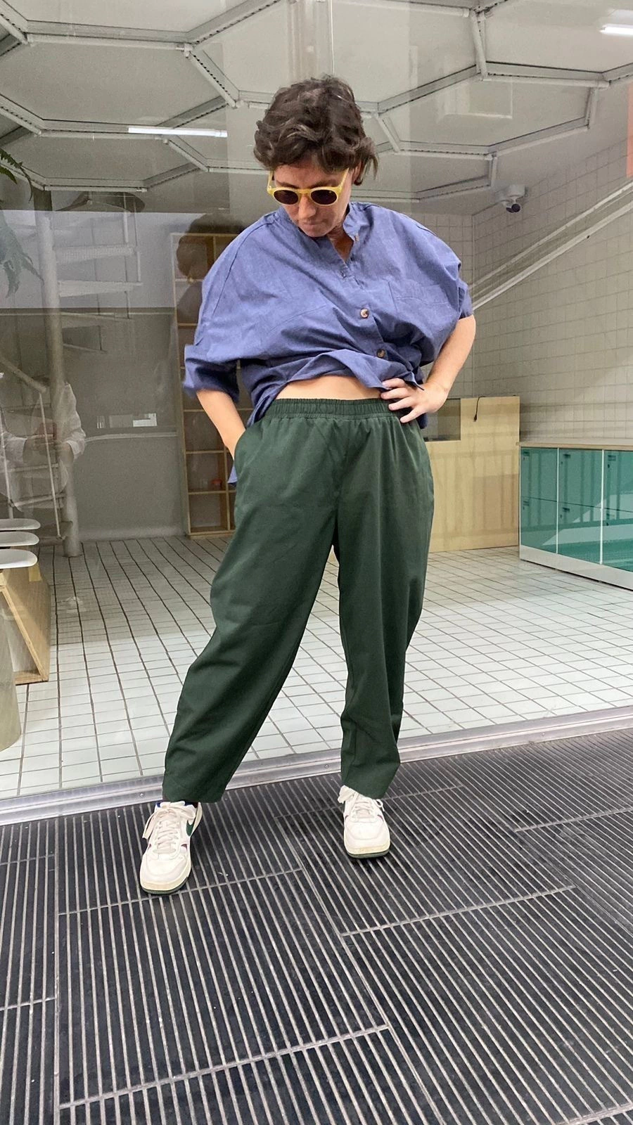 calça de elástico na cintura dança comigo