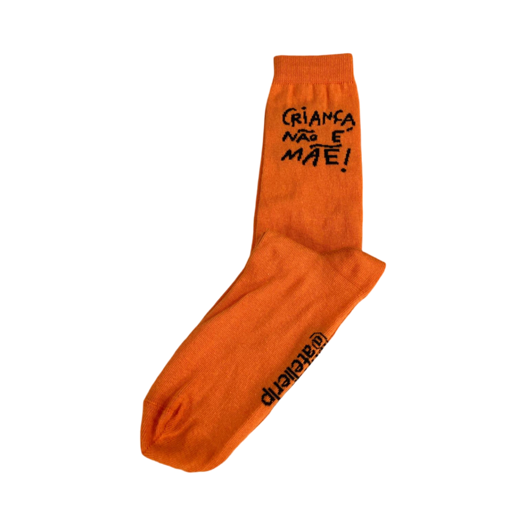 Meias "Criança não é mãe!"