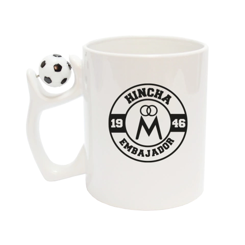 Mug con balón «Hincha embajador»