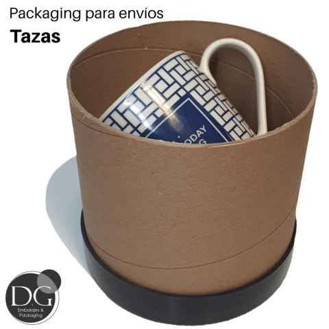 5b 12cm x 125mm x1u Tubos De Carton Con Tapas Plasticas. TAZAS