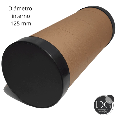 5b 50cm x 125mm x7u Tubos De Carton Con Tapas Plasticas