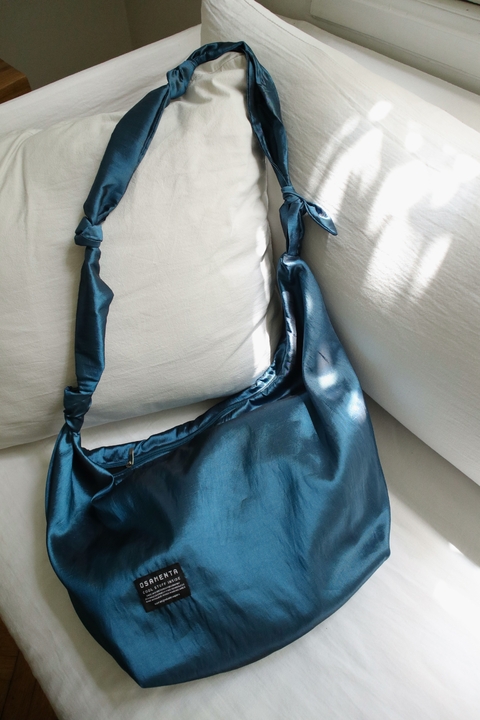 Bolso Oversize Nudos Azul
