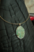 Collar Piedra Verde- Dorado