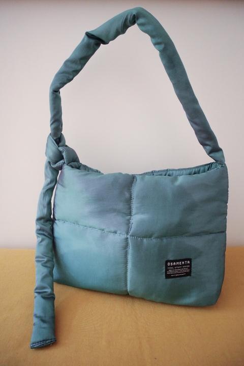 Bolso Puffer Celeste - OFERTA