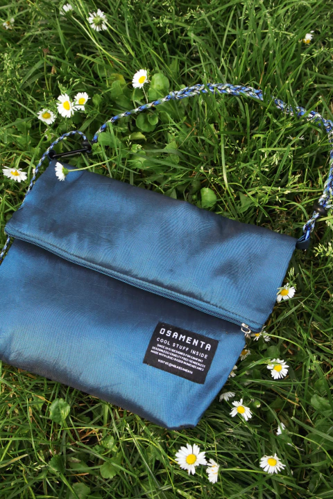 Cartera Nautica Azul Petroleo - comprar online