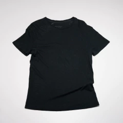 REMERA NEGRA ALGODON Y LINO ALL SAINTS