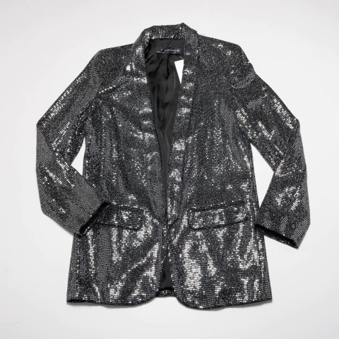 BLAZER PLATEADO ZARA WOMAN