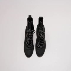 BOTAS GAMUZA NEGRAS CORDONES SAINT LAURENT