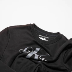BUZO NEGRO ESTAMPADO LOGO CALVIN KLEIN - comprar online