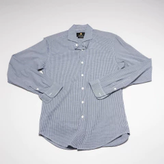 CAMISA CUADRILLE AZUL Y BLANCO EL BURGUES