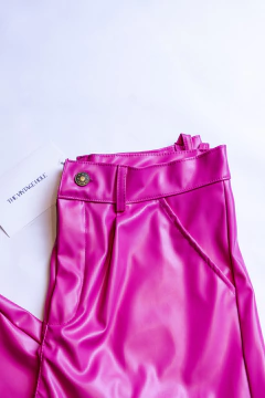 PANTALON CUERINA FUCSIA - tienda online