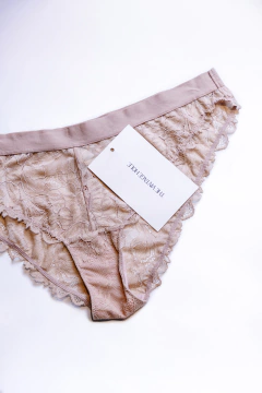 BOMBACHA BEIGE OSCURO ENCAJE FREE PEOPLE - comprar online