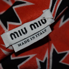 REMERA ESTRELLAS SEDA MIU MIU - tienda online