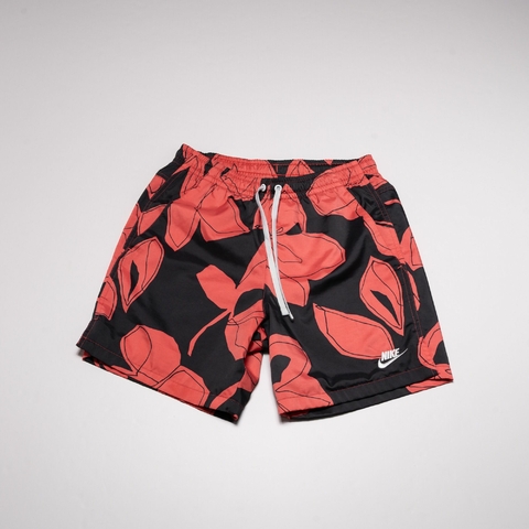 TRAJE DE BAÑO ROJO Y NEGRO FLORES NIKE