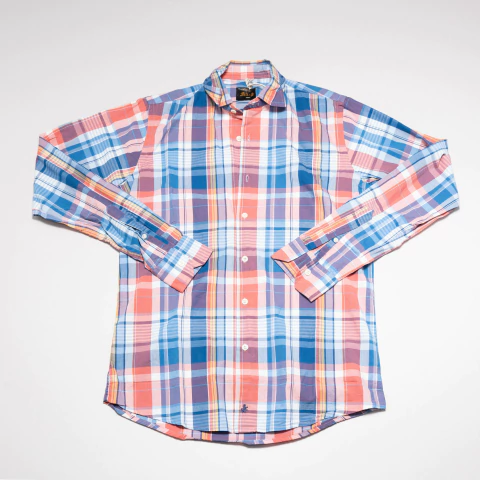 CAMISA CUADRILLE AZUL Y ROJO FELIZ