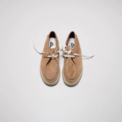 ZAPATILLAS MARRONES GAMUZA CUERO PONY