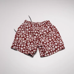 SHORT BERMUDA ROJO FLORES BLANCAS ZARA - comprar online