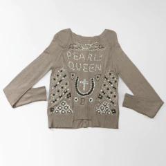 SWEATER BORDADO BEIGE ALL SAINTS - comprar online