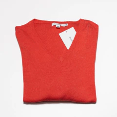 SWEATER ROJO EN V CALVIN KLEIN en internet
