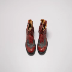 BOTAS TEXANAS ROJAS CON TACHAS OLDGRINGO - comprar online