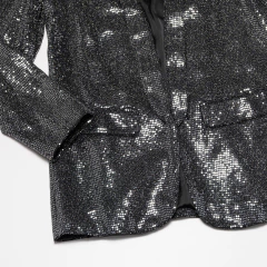 BLAZER PLATEADO ZARA WOMAN - comprar online