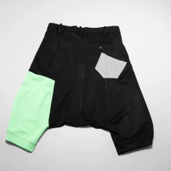 BERMUDA NEGRA Y VERDE FLUO Y3 YAMAMOTO en internet