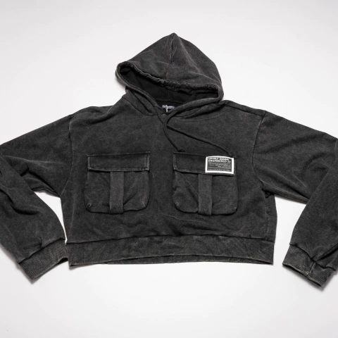 BUZO CARGO GRIS LOVELY DENIM