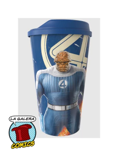 VASO CON TAPA PLASTICO - 4 FANTASTICOS - La Galera Cómics