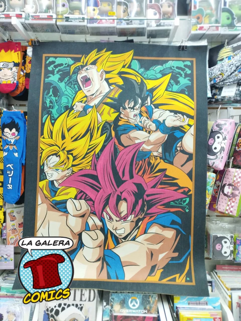 ALFOMBRA MEDIANA DRAGON BALL SAIYANS