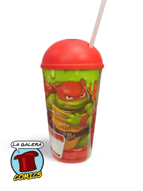 VASO CON SORBETE PREMIUM TORTUGAS NINJAS RAFAEL