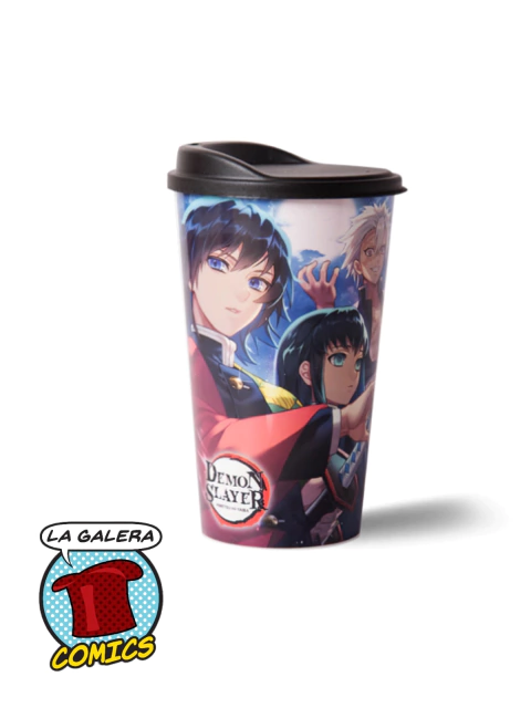 VASO CON TAPA PLASTICO - DEMON SLAYER PILARES