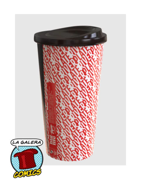 VASO CON TAPA PLASTICO - RIVER PLATE ESCUDO - comprar online