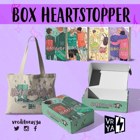 HEARTSTOPPER PACK X4 TOMOS (INCLUYE BOLSA ECOLOGICA + CAJA CONTENEDORA)