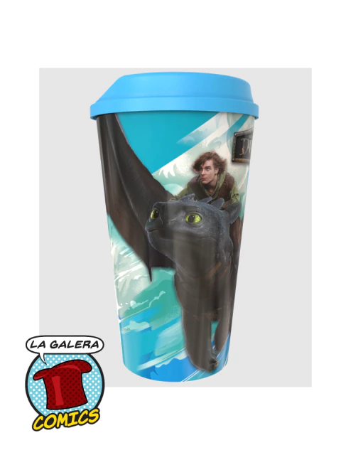 VASO CON TAPA PLASTICO - COMO ENTRENAR A TU DRAGON - comprar online