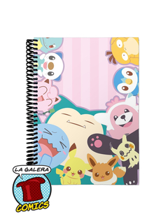 CUADERNO A6 TAPA DURA LISOS POKEMON