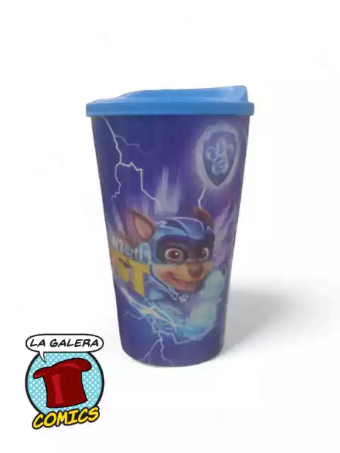 VASO CON TAPA PAW PATROL CHASE