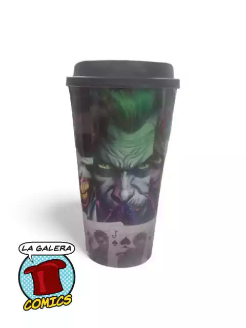 VASO CON TAPA JOKER